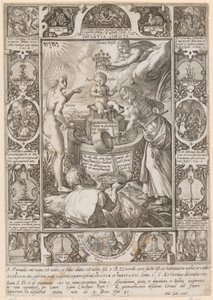 Kristovo dětství, list č. 3 ze série „Kristův život“ od Hendrick Goltzius