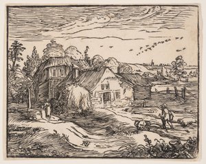 Krajina se statkem od Hendrick Goltzius