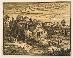 Krajina se statkem od Hendrick Goltzius