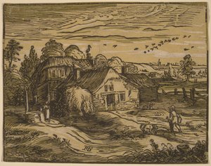 Krajina se statkem od Hendrick Goltzius