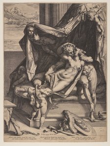 Mars a Venuše od Hendrick Goltzius