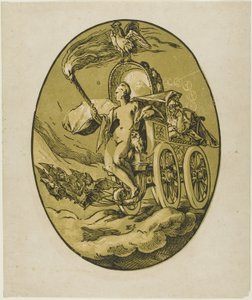 Nox, deska sedm od Demogorgona a Božstev od Hendrick Goltzius