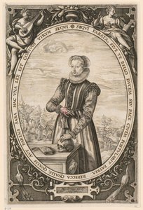 Portrét Josiny Hamelsové od Hendrick Goltzius