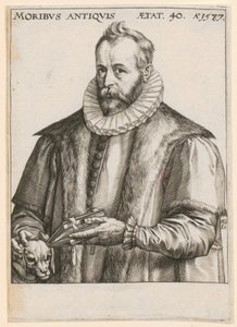 Portrét Justa Lipsia od Hendrick Goltzius