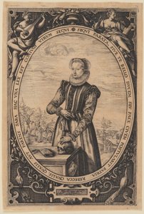 Portrét Josiny Hamelsové od Hendrick Goltzius