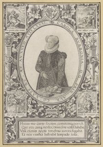 Portrét Charlotty Bourbonské od Hendrick Goltzius