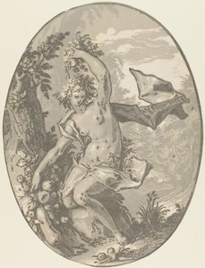 Proserpina, deska 5 z Demogorgonu a božstev od Hendrick Goltzius