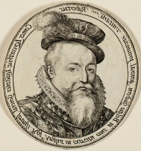 Robert Dudley, hrabě z Leicesteru (1532-1588), anglický šlechtic, generální guvernér Spojených provincií v letech 1585-87 od Hendrick Goltzius