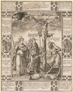 Satisfactio Christi, list 3 ze série „Allegorie křesťanské víry“ od Hendrick Goltzius
