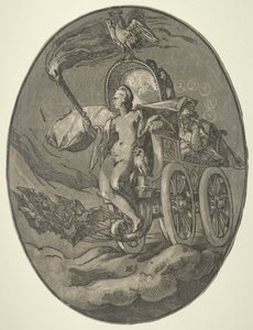Sedm božstev: Nox (noc) od Hendrick Goltzius