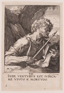 Svatý Tomáš, od Krista, apoštolů a svatého Pavla s vyznáním víry od Hendrick Goltzius