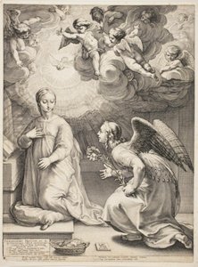 Zvěstování od Hendrick Goltzius