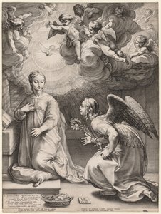 Zvěstování od Hendrick Goltzius
