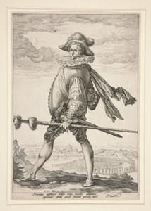 Kapitán pěchoty od Hendrick Goltzius