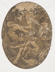 Jeskyně věčnosti (Kouzelník) od Hendrick Goltzius