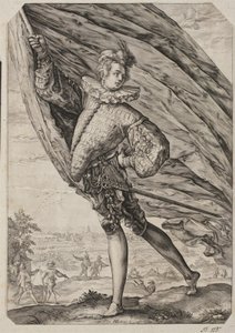 Velký vlajkonoš od Hendrick Goltzius