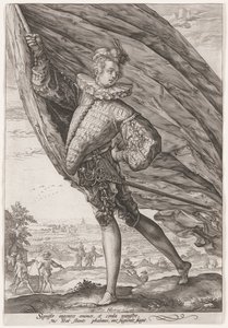Velký praporečník od Hendrick Goltzius
