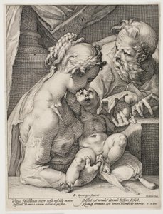 Svatá rodina od Hendrick Goltzius