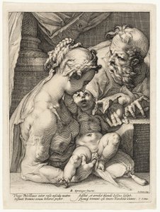 Svatá rodina od Hendrick Goltzius