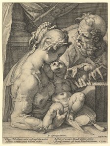Svatá rodina od Hendrick Goltzius
