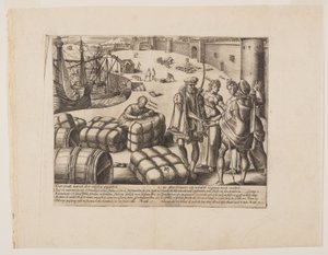 Neznalý notář z knihy Litis Abusus (Zneužití práva) od Hendrick Goltzius