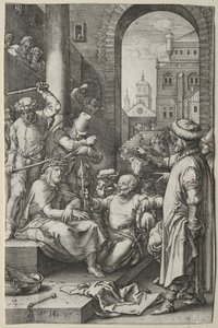 Vášeň: Korunování trním od Hendrick Goltzius