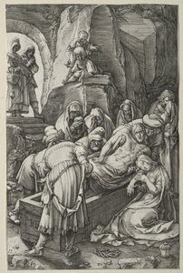 Vášeň: Pohřeb od Hendrick Goltzius