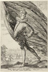 Standardní nosič, otočený doleva od Hendrick Goltzius