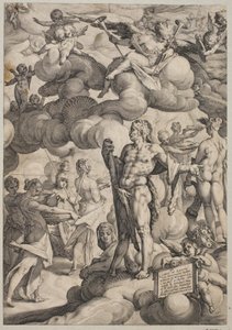 Svatba Amora a Psyché od Hendrick Goltzius