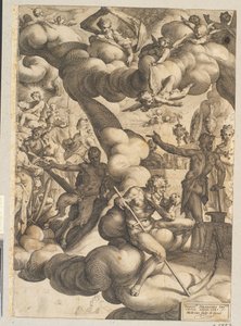 Svatba Amora a Psyché od Hendrick Goltzius