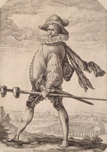 Kapitán pěchoty od Hendrick Goltzius