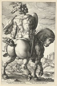 Titus Manlius Římští hrdinové (název série) od Hendrick Goltzius