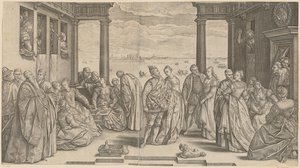 Benátská svatba od Hendrick Goltzius