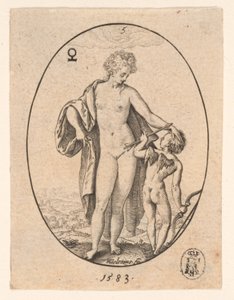Venuše a Amor od Hendrick Goltzius