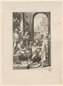 Umučení Krista, list č. 7 ze série „Umučení“ od Hendrick Goltzius