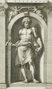 Vulkán od Hendrick Goltzius
