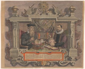 Portrét Jodocus Hondius a Gerard Mercator od Hendrick Hondius (rejected attribution)