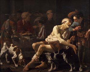 Bohatý muž a chudý Lazar, 1625