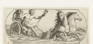 Neptun na voze Nouveau Livre des Dieux et Deeßes De la Marine Bouckje mořských bohů a bohyň (název série)