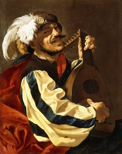 Hráč na loutnu od Hendrick ter Brugghen