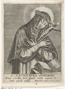 Svatá Kateřina Sienská od Hendrick van Schoel