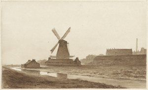 Větrný mlýn v pevnosti Het Blauwhoofd v Amsterdamu