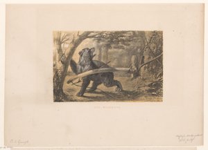 medvěd v pasti Wildbow (název na objektu) od Hendrik Adriaan Christiaan Dekker