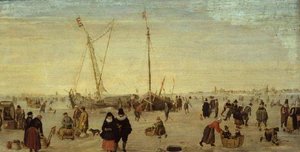 Scéna na ledě od Hendrik Avercamp