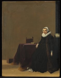 Portrét ženy se psem, c. 1635. od Hendrik Gerritsz. Pot