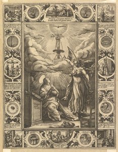 Ave Maria, z Alegorických scén o životě Kristově, z křesťanských a profánních alegorií. od Hendrik Goltzius
