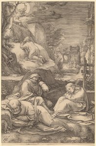 Kristus na hoře Olivetské od Hendrik Goltzius