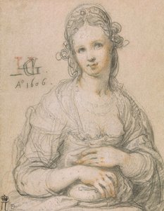 Kurtizána, 1606 od Hendrik Goltzius