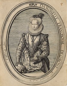 Françoise Lucemburská, hraběnka z Gavre, Dame de Fiennes 1495-1557, 1580. od Hendrik Goltzius