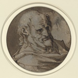 Hlava apoštola od Hendrik Goltzius